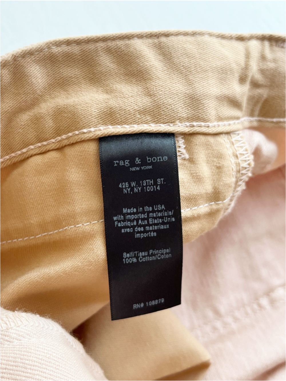 Rag & Bone Trompe L’oeil Selvedge Cuff Detail Jeans NEW - Picture 11 of 12